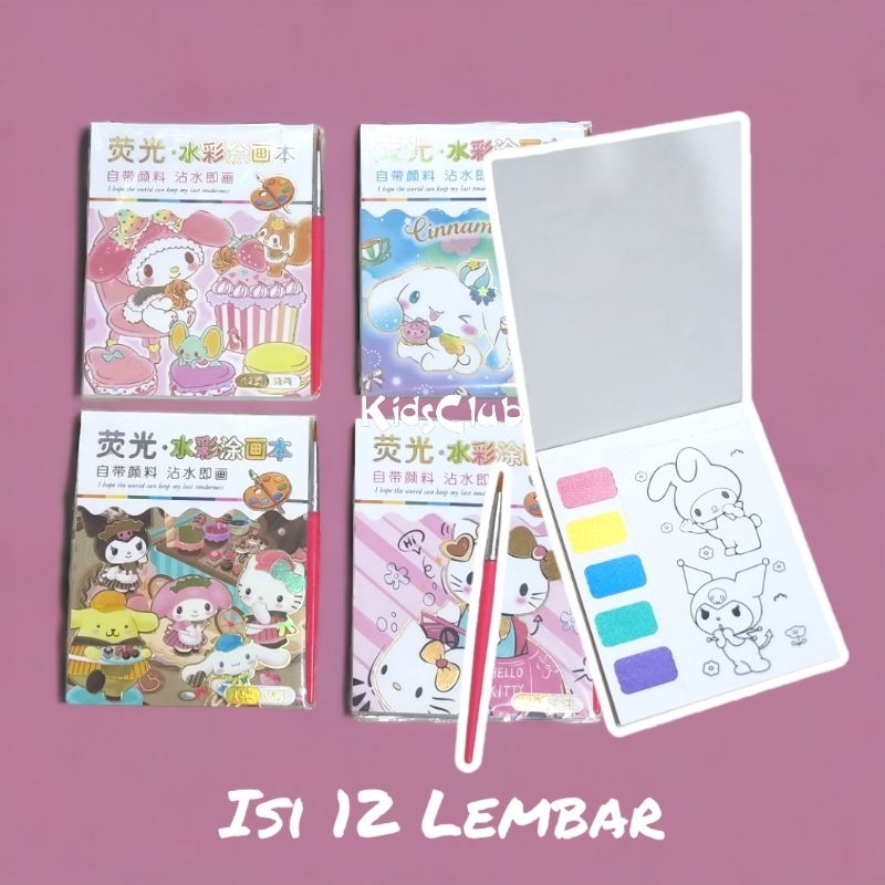 

buku mewarnai mini Sanrio