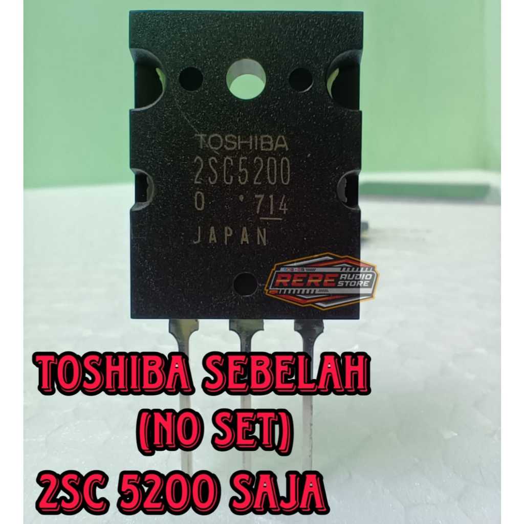 Transistor TOSHIBA Pincang 2SC5200 / 2SC 5200 Lot 714 (No Set)