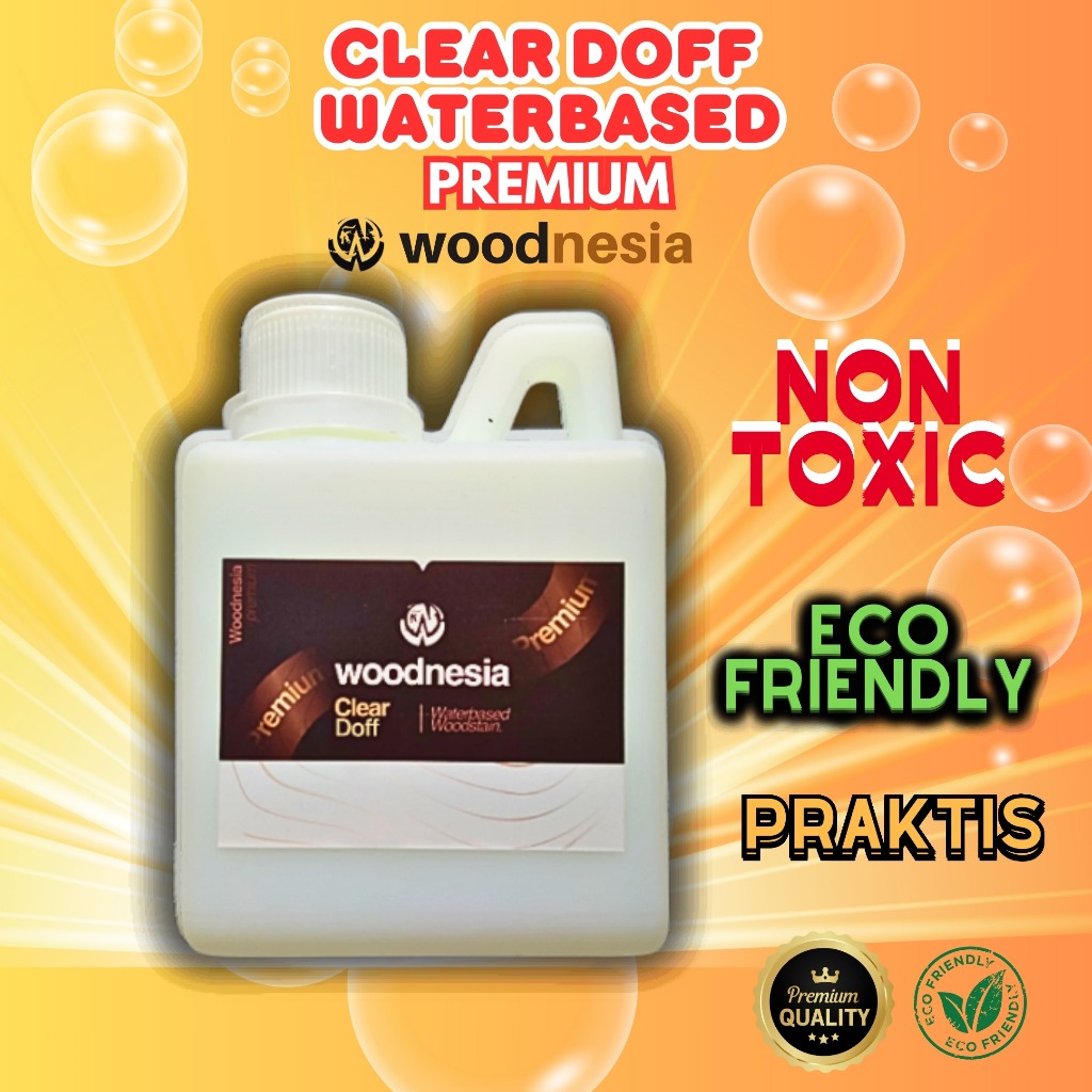 Cat Pernis Varnish Kayu Clear Woodnesia Doff Matt Premium 500ml