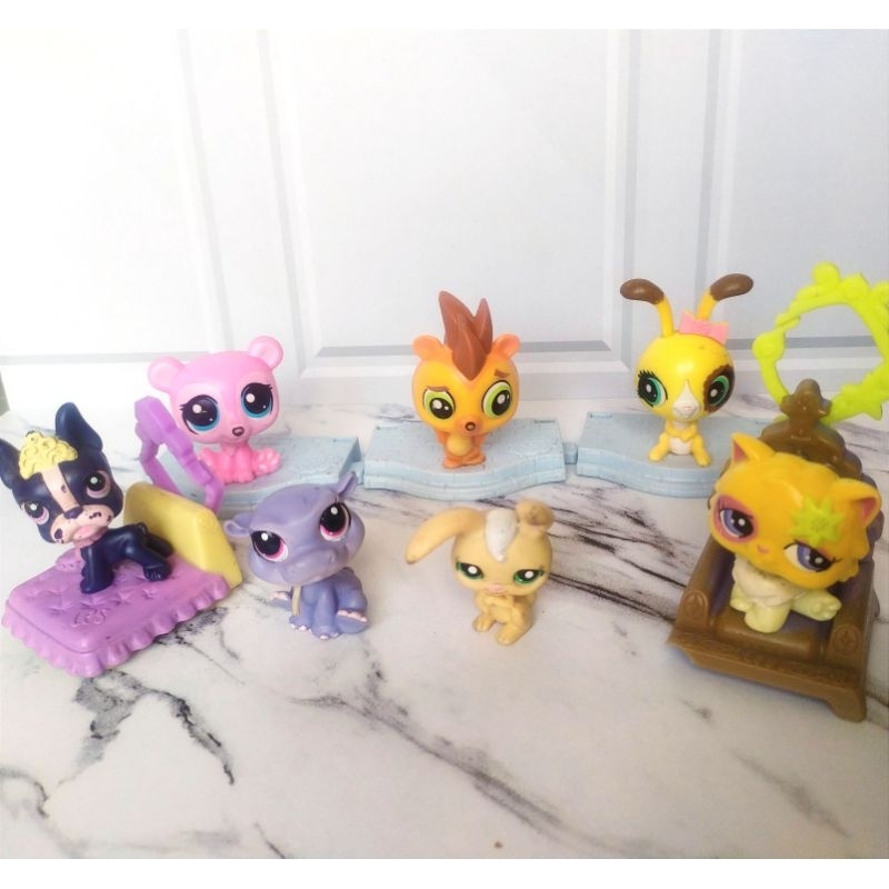 LPS Little pet shop Mainan Figur Hewan Bekas Original dan McD McDonald's