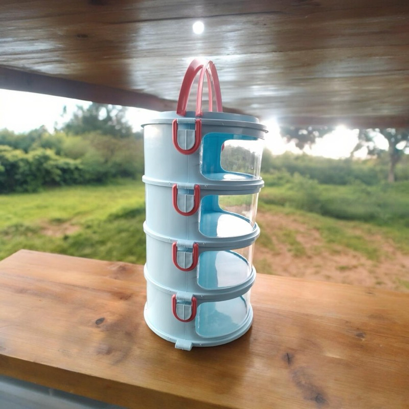 RANTANG /TUDUNG SAJI PLASTIK ELCO 4 SUSUN