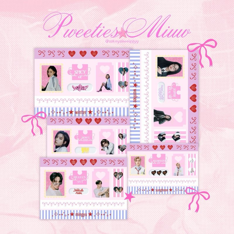 

[STICKER GLITTER] ILLIT NEW JEANS LE SSERAFIM ENHYPEN BND SVT