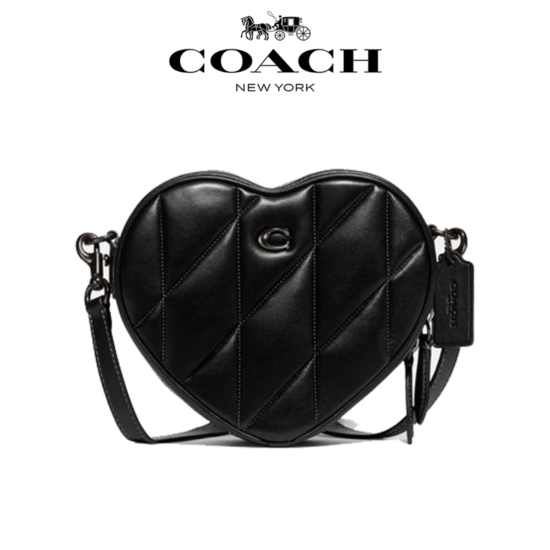 Coach Tas Wanita, Coach Quilted Shoulder Bag, Original 100%, Selempang, Mini, Selempang, Shoulder