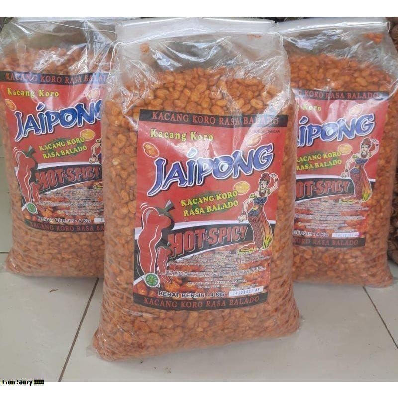 

Kacang Koro Kupas Jaipong Pedas Balado 1Kg