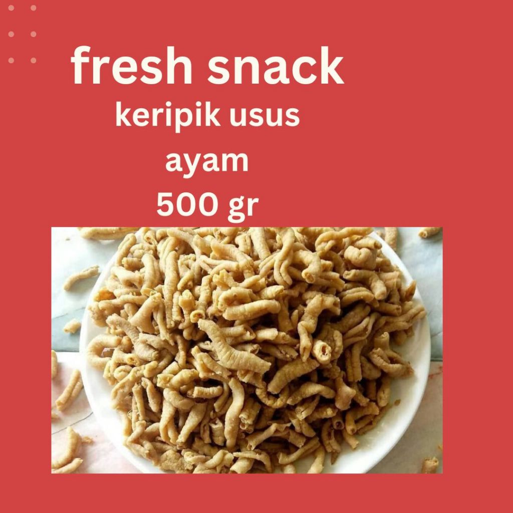 

(500gr) keripik usus ayam krispy | cemilan enakk!!