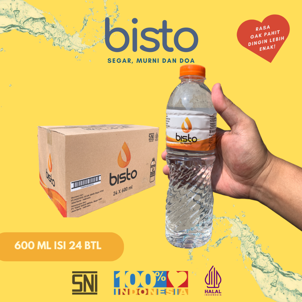 

Bisto Air Minum Mineral 600ml 24 Botol