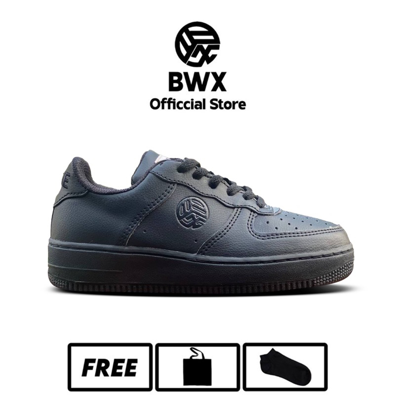 BWX - Sepatu Sneakers Unisex Takashimura Full Black