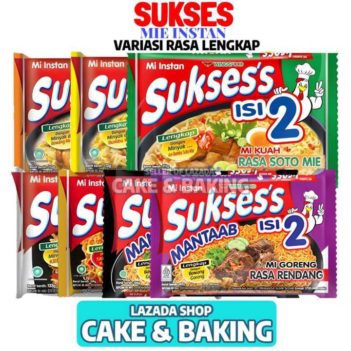 

Mie / Instant Noodle Sukses / Sukses's isi 2 pcs Ayam Geprek, Rendang 126 Gram