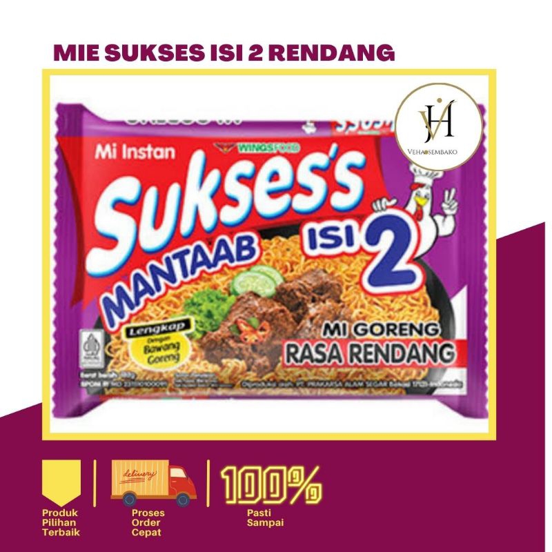 

mie suksess isi 2 mantap rasa rendang 1 dus 24pcs promo murah