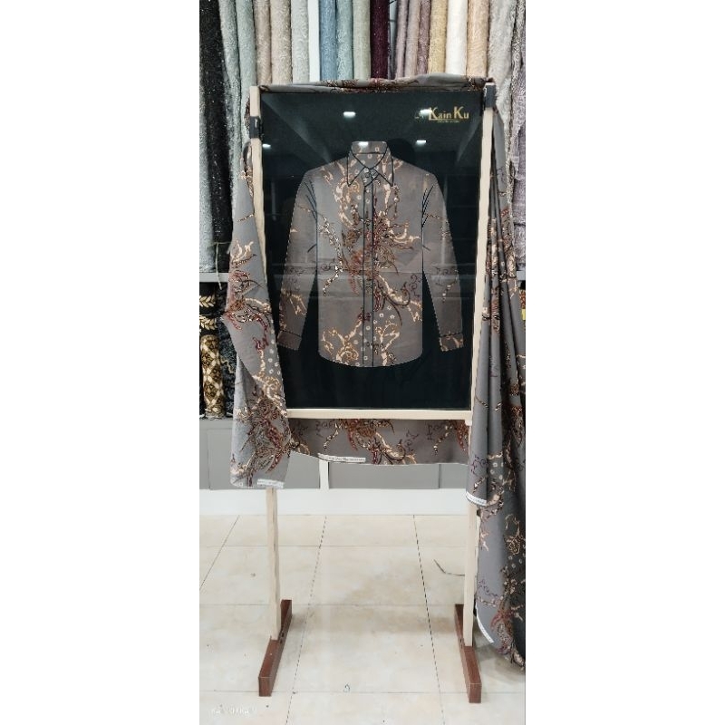 Kain Batik Katun Stretch Motif Abstrak Kekinian