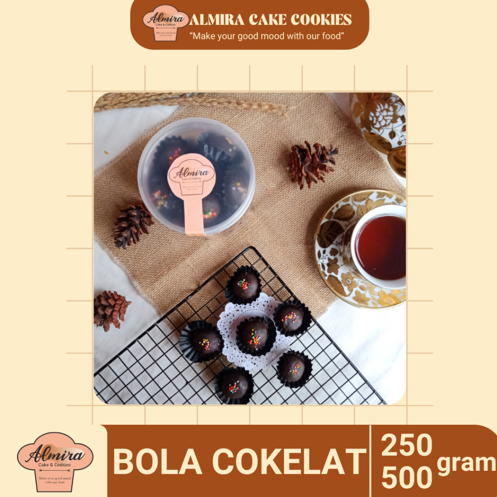 

KUE KERING BOLA COKLAT PREMIUM HOMEMADE TOPLES TABUNG
