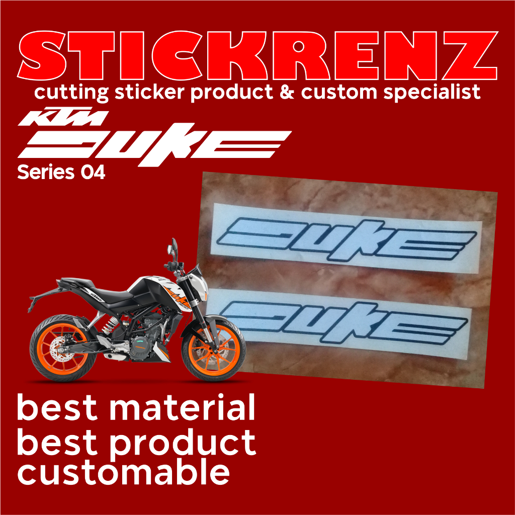 Cutting Sticker Body Motor KTM Duke 04 Custom