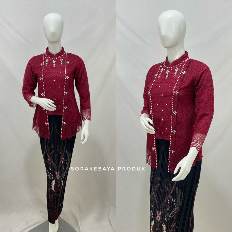 Kebaya wisuda model kutu baru hijab kebaya modern kombinasi payet
