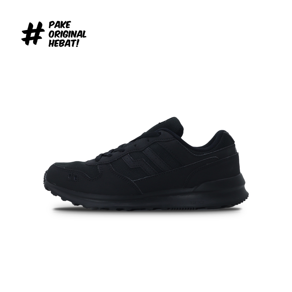 Piero Sepatu Sneakers Jogger - Black/Raven/Black