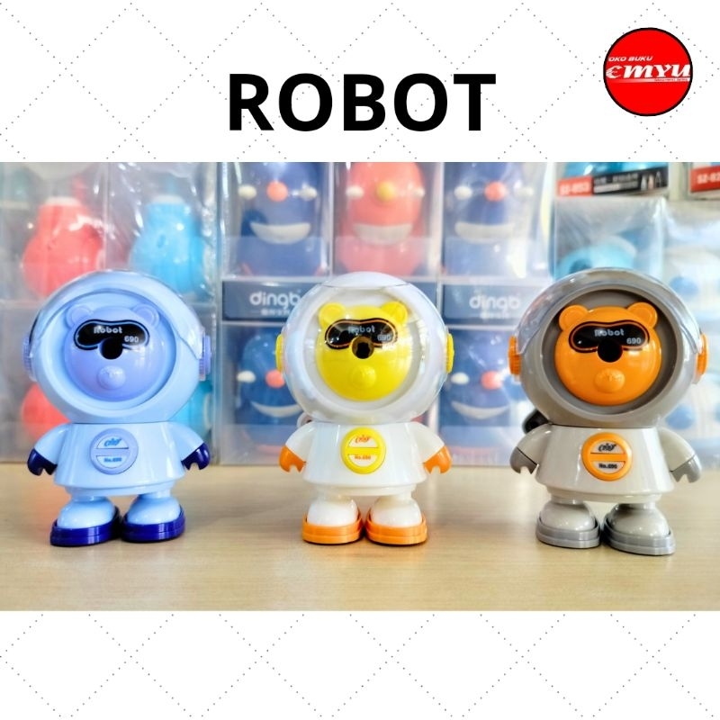 

Rautan / Sharpener / Serutan / Peruncing Meja Putar Motif Robot