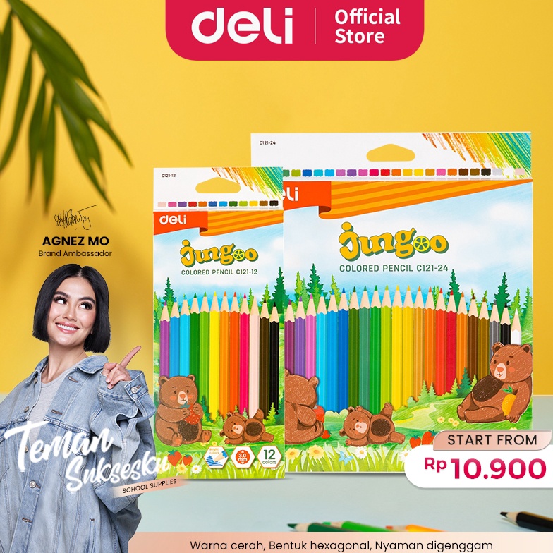 

Belanja sekarang Deli Colored Pencil Pensil Warna Lucu 12 24 Warna Pewarnaan Cerah EC121XX