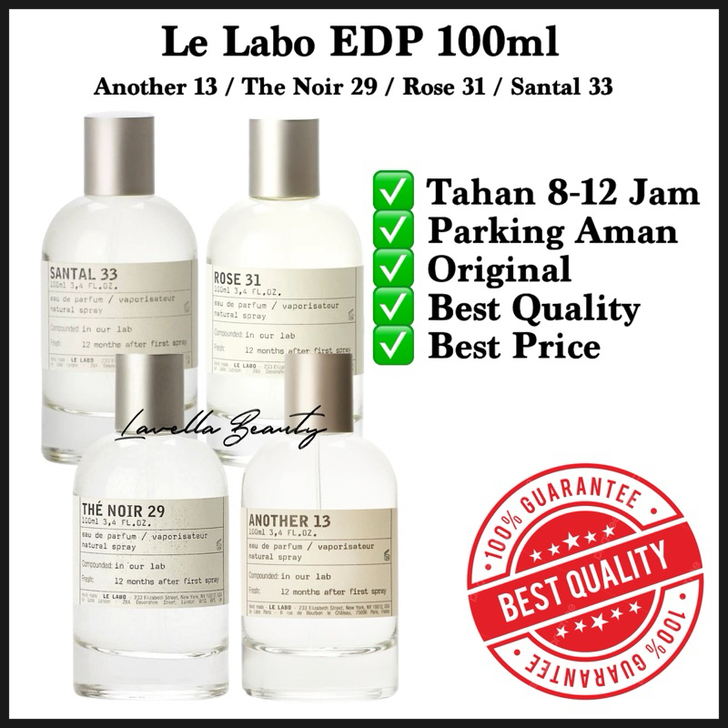 [Original] Parfum Le Labo EDP 100ml - Another 13 The Noir 29 Rose 31 Santal 33