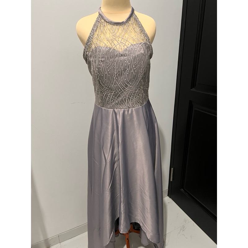 Dress Pesta Ungu-Lilac