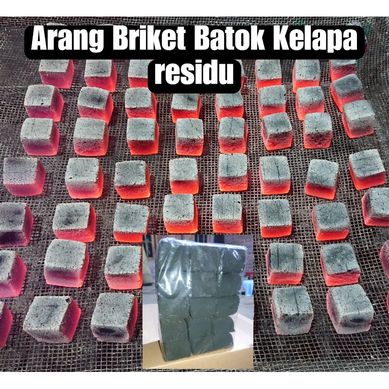 briket arang batok kelapa dan residu barbeque