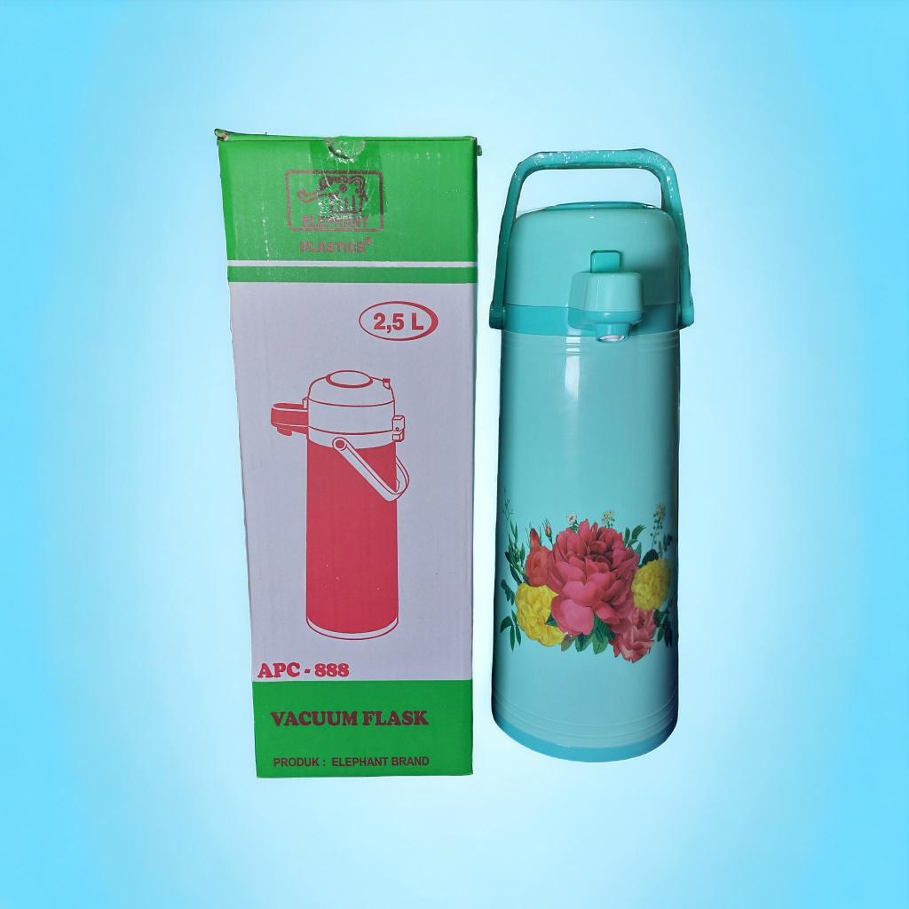 Termos Elephant 2.5 Ltr | Termos Air Panas | Termos Pencet Tekan dengan on off Tahan Panas 48 Jam