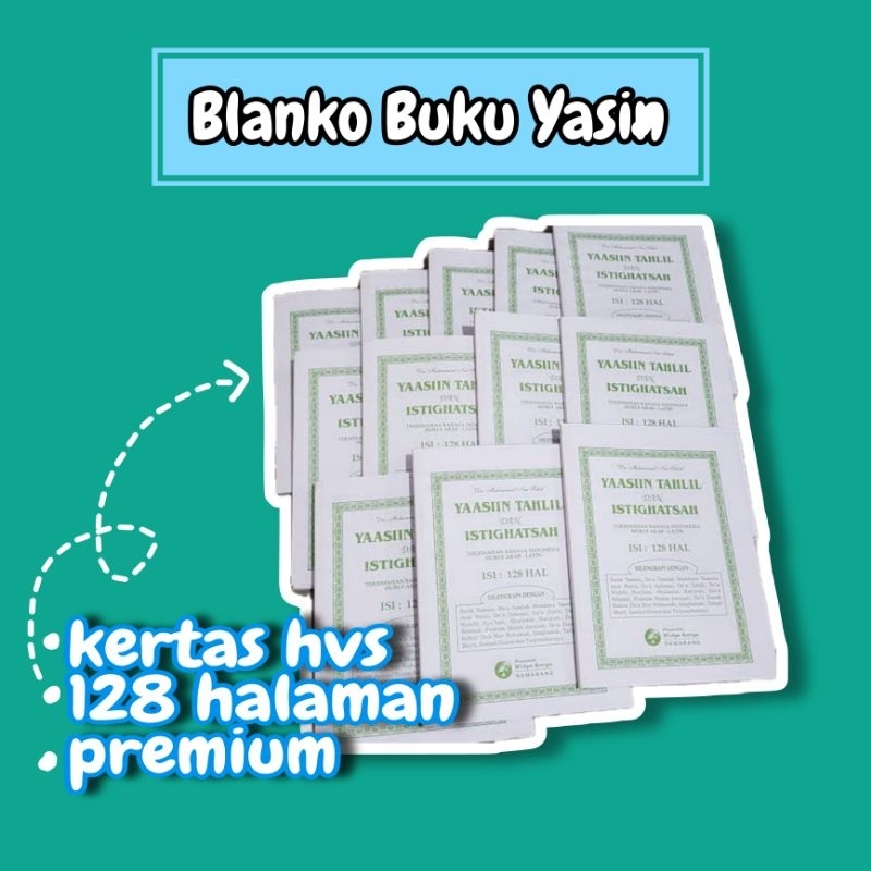 

Blanko Buku Yasin 128 halaman / Buku yasin kosongan / Yasin Kosong, Blanko, Buku yasin 128 blanko