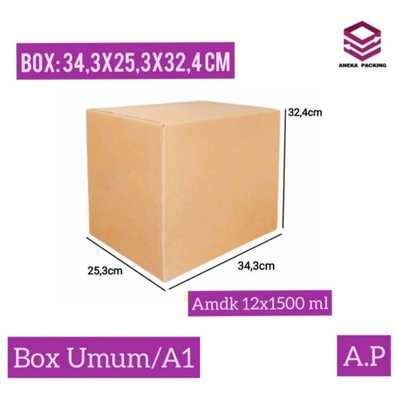 

Box 34,3x25,3x32,4 cm(Amdk 12x1500 ml)kardus/hampers) box normal/packing