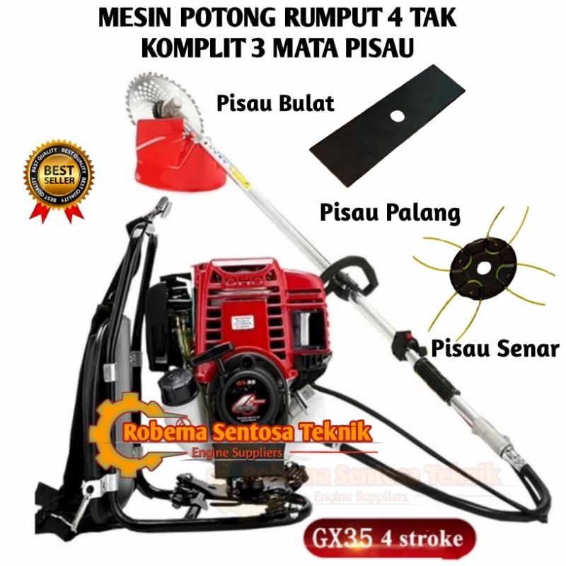 Mesin Potong Rumput Multifungsi 4 Tak Pisau Potong Rumput Multifungsi