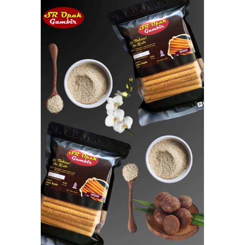 

SR OPAK GAMBIR eksklusif wijen original 400 gram/ kue semprong/ makanan khas Kediri/ oleh-oleh/ makanan tradisional