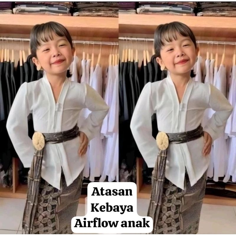 Kebaya kringkel airflow anak perempuan/kebaya anak bali