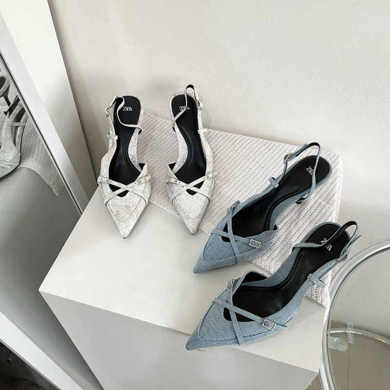 ZZ ZR HELS DEMIM OFF WHITE