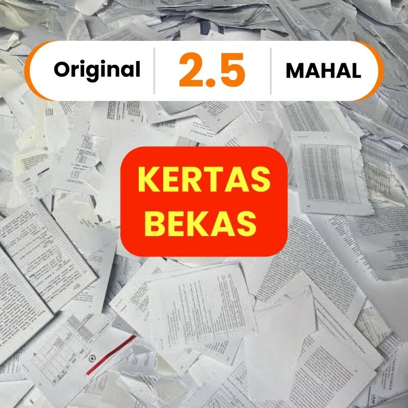 

2.5 KERTAS CACAHAN SHREDDED PAPER MAHAL (UNTUK KALANGAN SENDIRI) PAKET 100K