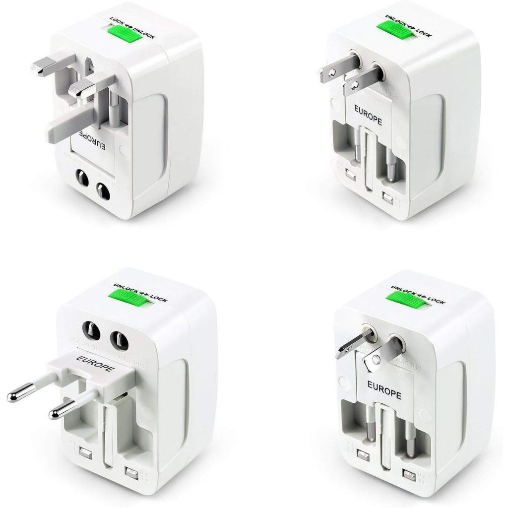 BARU TRAVEL COLOKAN UNIVERSAL ADAPTOR / Surge PROTECTOR Worldwide All in One Plug AC POWER Insten Tr