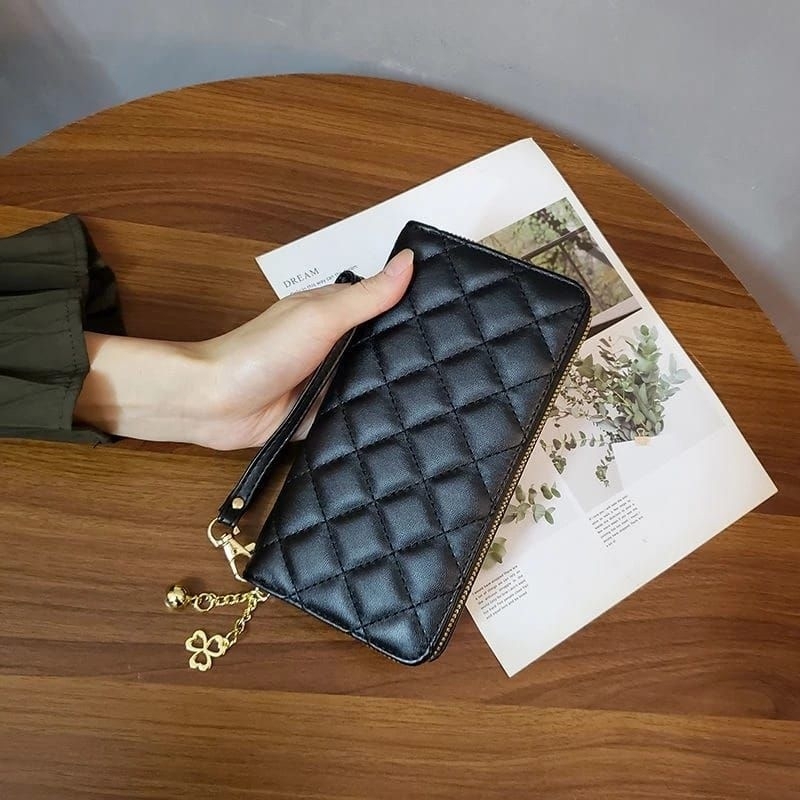 3M_lDOMPET PANJANG WANITA MULTIFUNGSI FASHION IMPORT RESLETING / DOMPET PANJANG TERBARU / DOMPET CEW