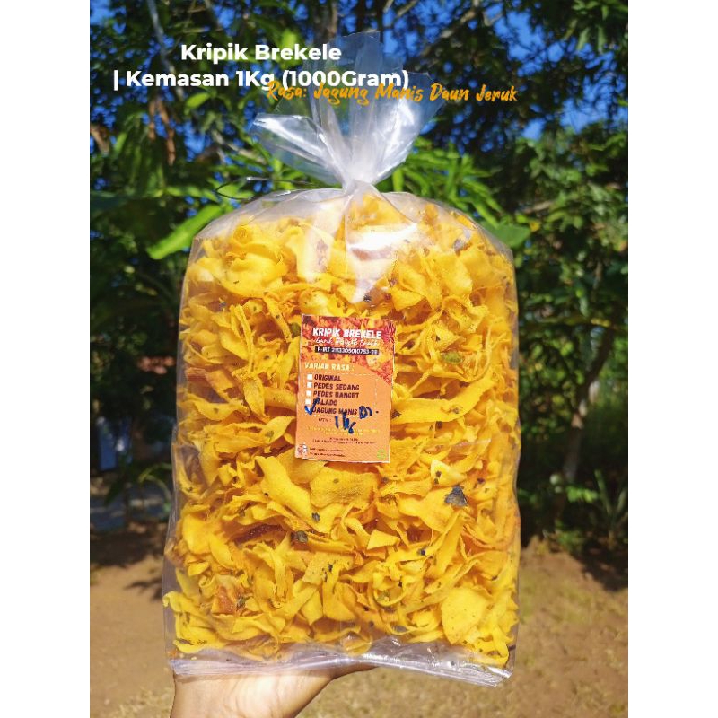 

KRIPIK BREKELE | Kripik Singkong | Kemasan: 1 Kg (1000gram) | Bisa Request Mix Varian Rasa | Gurih Renyah Enak