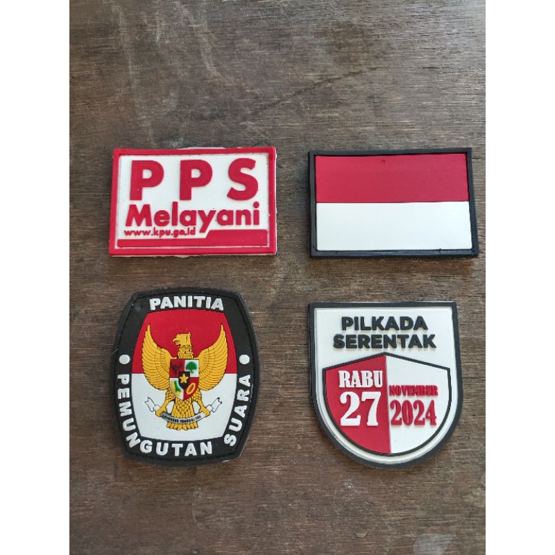 Patch Rubber PILKADA. KPU. PPS. PPK