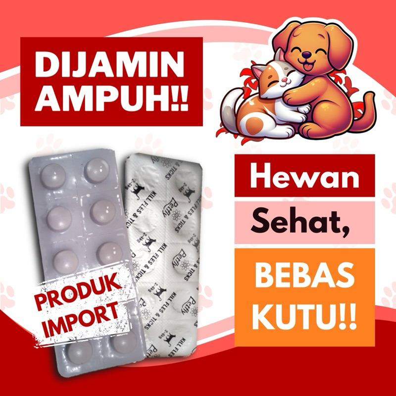 OBAT KUTU ANJING KUCING 1 TABLET