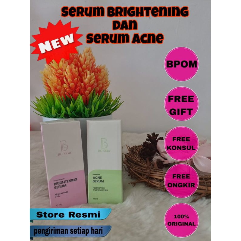 SERUM MURAH BG SKIN FREE GIFT/BRIGHTENING SERUM/ACNE SERUM