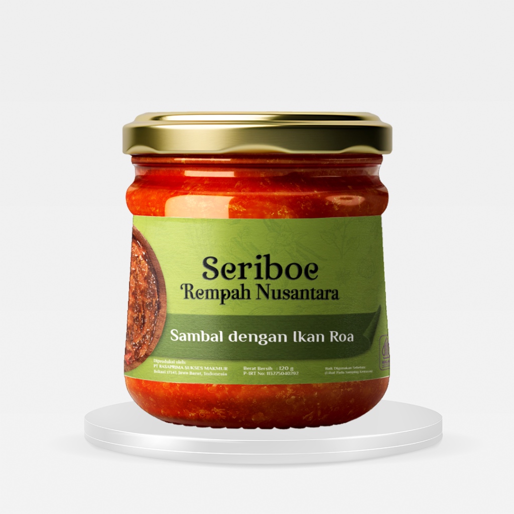 

Seriboe Rempah Nusantara Sambal Ikan Roa 3 Botol Jar X 120Gr
