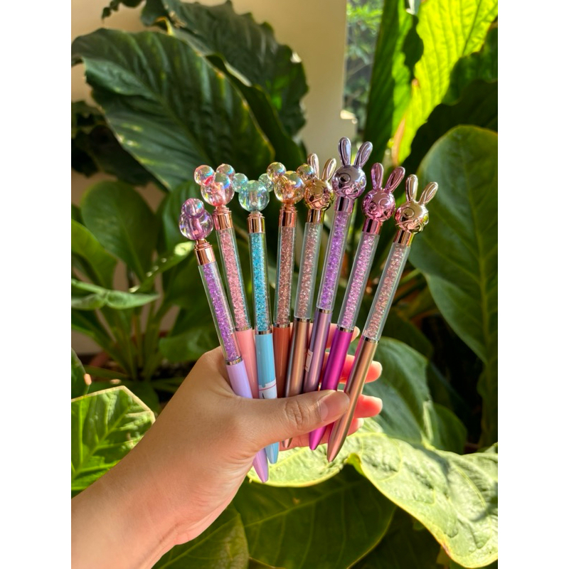 

Pulpen Glitter Krystal Mickey & Rabbit