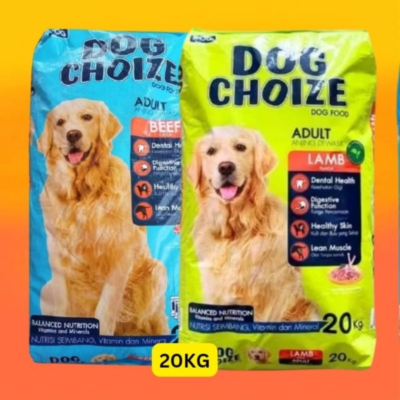 DOG CHOIZE 20KG MAKANAN ANJING DOG CHOIZE 20KG BEEF LAMB