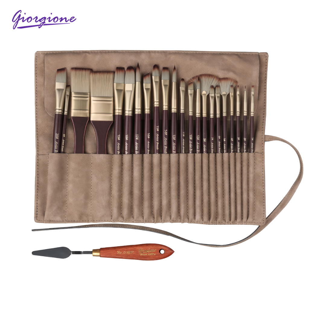 

Giorgione Kuas Lukis Paint Brush Set 24pcs Nylon G-CB24