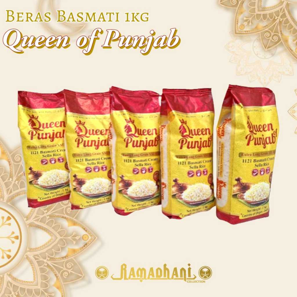 

Beras basmati 1 kg Queen of punjab