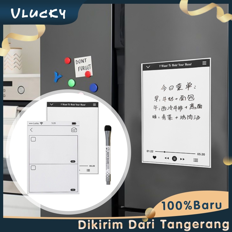 

Whiteboard Magnetic Kulkas Notes Stiker Kulkas Multifungsi Papan Magnetic Planner