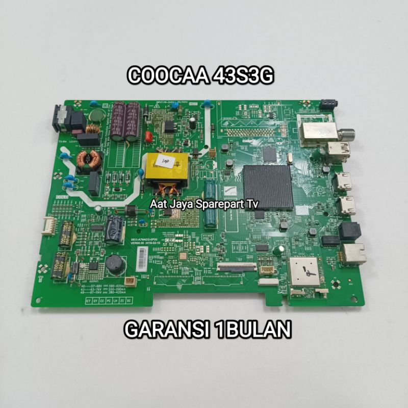 MAINBOARD TV COOCAA 43S3G MB - MOBO - MODUL - MOTHERBOARD - MESIN TV COOCAA