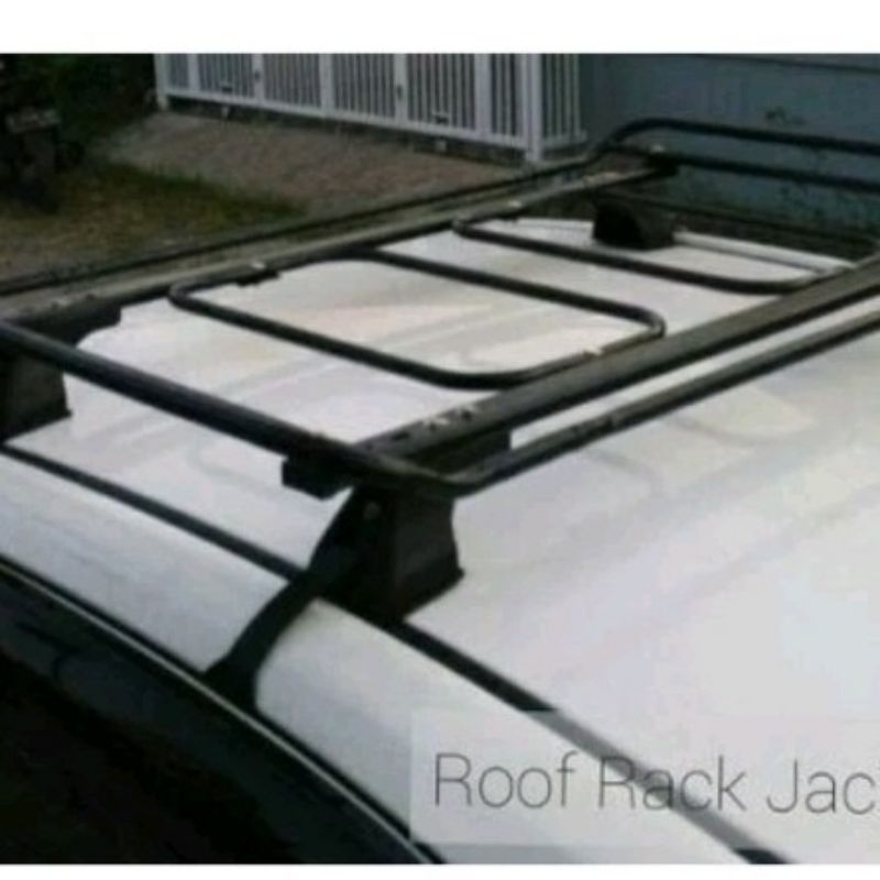include crosbar rack Jack mobil Datsun go panca  roof rack mobil Datsun