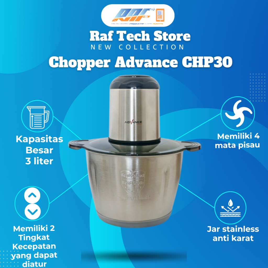 Advance CHP-30 Penggiling daging sayur buah / Chopper Advance CHP30 - Chopper - Penggiling - Blender