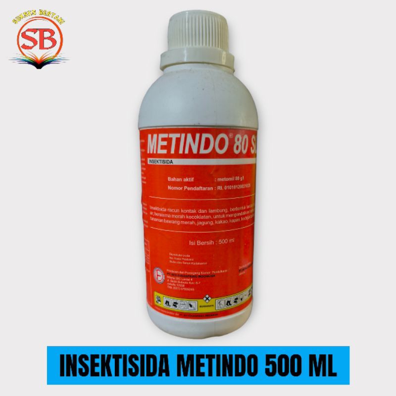 INSEKTISIDA METINDO 80 SL METOMIL HAMA KAPER/HAMA WALANG/HAMA ULAT - 500ML