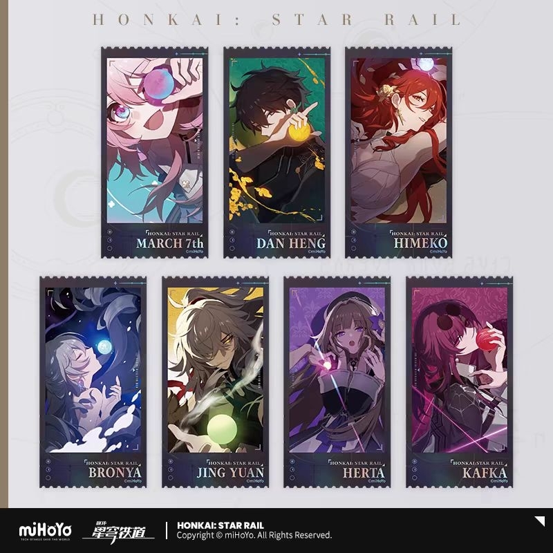 Honkai Star Rail Souvenir Ticket Set