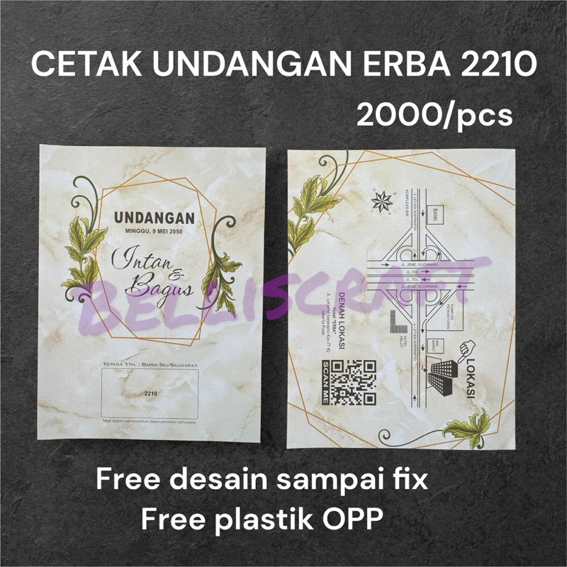 CETAK UNDANGAN ERBA 2210