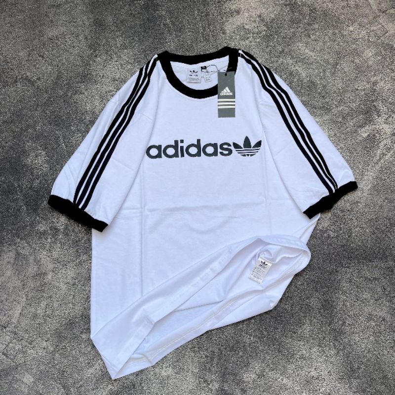 Kaos Pria Sport Adidas Ringer Tee Lengan Pendek